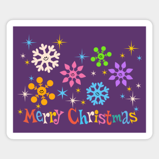 Merry Christmas snowflakes Magnet